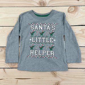 5/$20 NEW 12M Boys Dinosaur Christmas Shirt